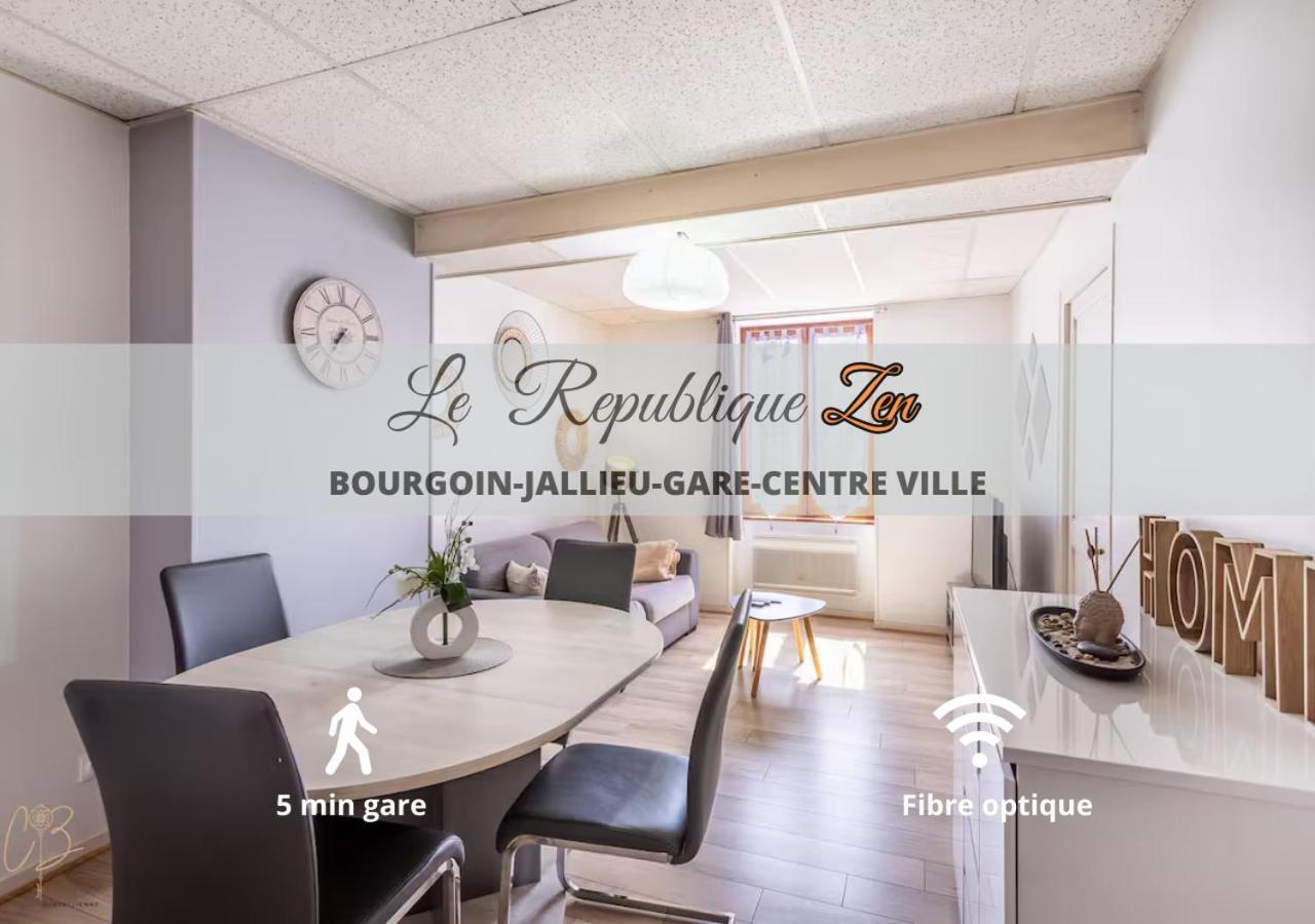 Le Republique-Gare-Centre Ville Bourgoin-Jallieu Bagian luar foto